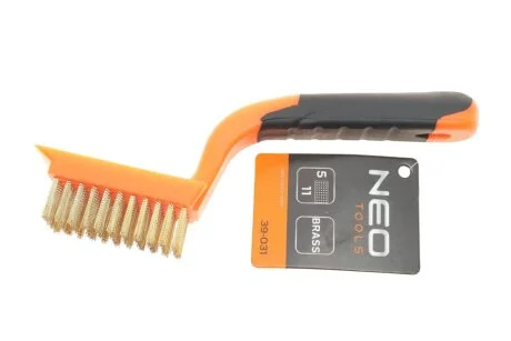 Щітка дротяна, латунний дріт, 5х11 рядів NEO TOOLS 39031