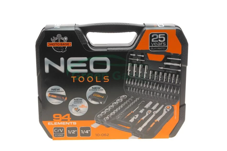 Головки змінні 94 шт., 1, 4, 1/2" CrV NEO TOOLS 10062 (фото 1)