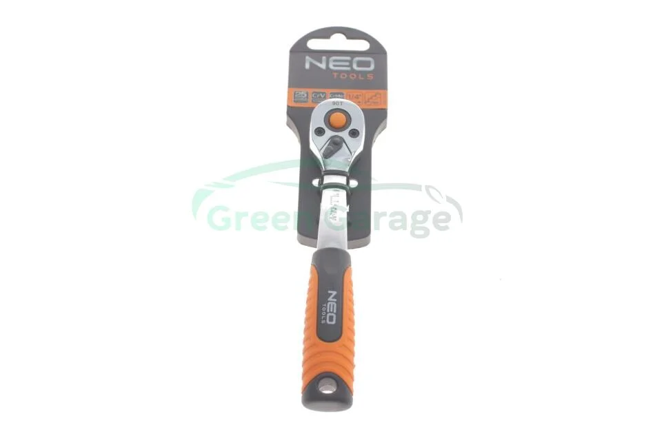 Ключ тріскоточний 1/4", 90 зубів 155 NEO TOOLS 08530 (фото 1)