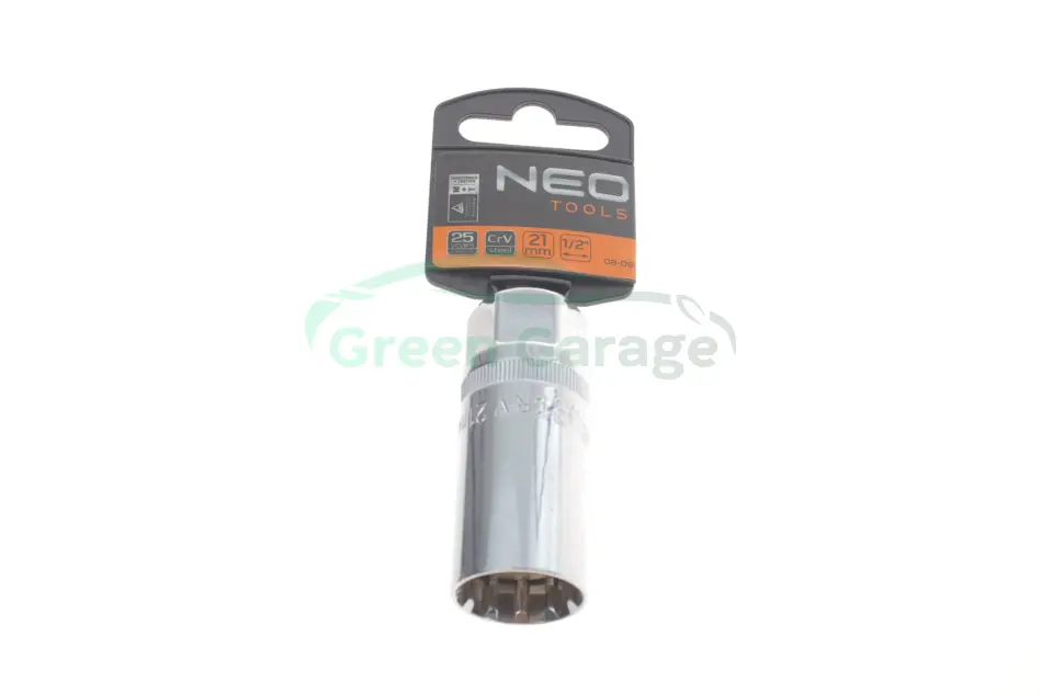 Головка змінна свічкова 1/2", 21 мм NEO TOOLS 08091 (фото 1)