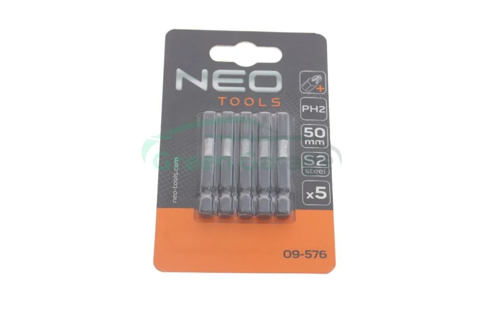 Біти ударні S2, 50 мм, PH2 - 5 шт. NEO TOOLS 09576 (фото 1)