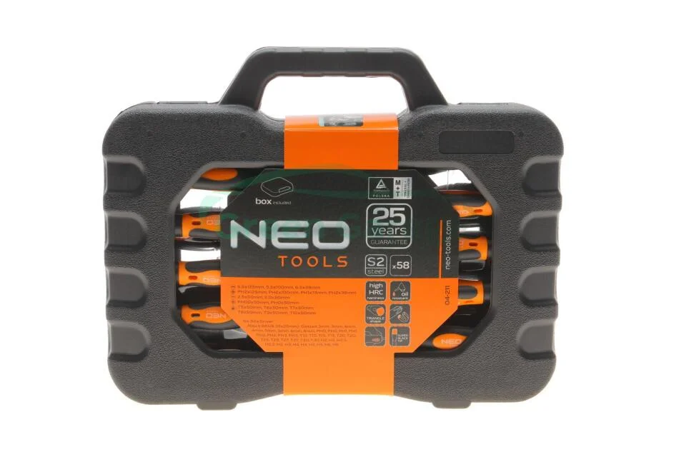 Викрутки та насадки, набір 58 шт. NEO TOOLS 04211 (фото 1)