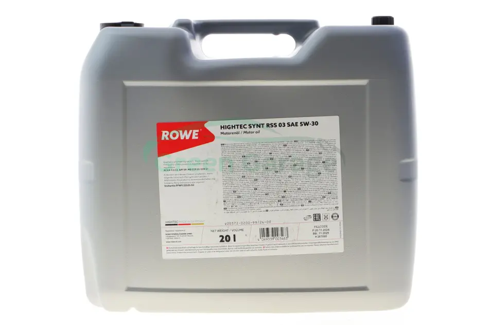 Олива моторна HIGHTEC SYNT RSS 03 SAE 5W-30 (20 L) ROWE 20372020099 (фото 1)