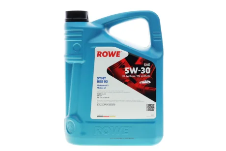 Олива моторна HIGHTEC SYNT RSS 03 SAE 5W-30 (5 L) ROWE 20372005099