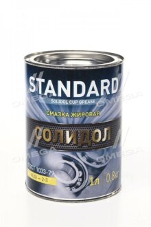 Мастило Солідол Standard (Банка жерсть 1л /0,8кг) <ДК> (24шт ящ) Dk-дорожня карта 41071028317