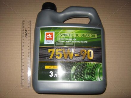 Масло трансміс. <ДК> SAE 75W-90, API GL-5 (Каністра 3л) Dk-дорожня карта 41071001562