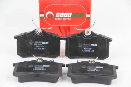 Гальмівні колодки зад. Caddy/Golf/Octavia (TRW)(16.4mm) GOODREM RM1261