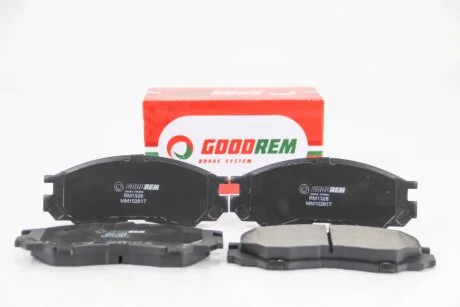 Гальмівні колодки пер. L200/Strakar/L400/Space Gear 94-07 (без сигналізатора) GOODREM RM1328
