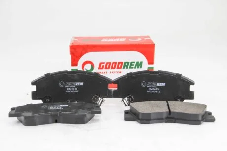 Гальмівні колодки пер. Galloper/L200/L300/Lancer/Pajero (87-13) GOODREM RM1415