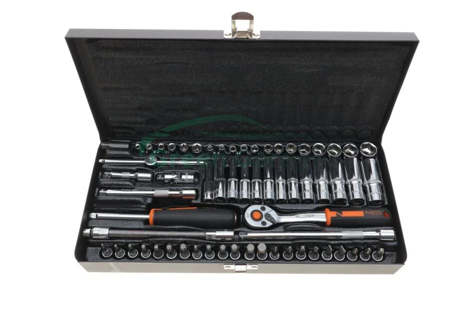 Головки змінні 1/2", 3/8" 28 шт. Головки змінні 1/4" 63 шт. NEO TOOLS 10008 (фото 1)