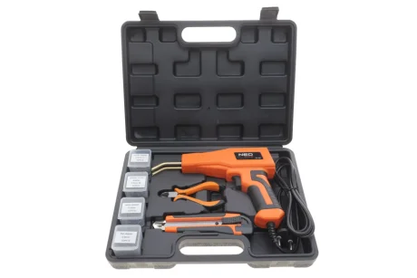 Паяльник пластиковий 50 Вт у комплекті + 200 скоб NEO TOOLS 19158