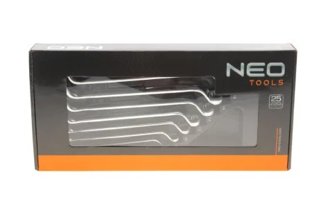 Ключі накидні вигнуті, 6 - 22 мм, 8 шт. (NEO) NEO TOOLS 84233