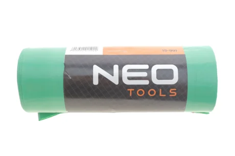 Мішки для сміття 120 л, зелені зі стрічкою, 40 мкм, 10 шт. NEO TOOLS 15991