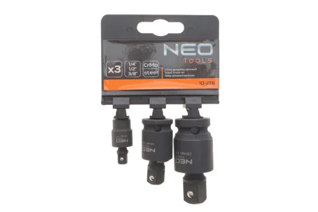 Набір ударних з\'єднань 3 шт, 1/4", 3/8", 1/2" NEO TOOLS 10256