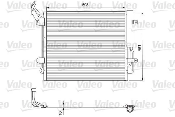 Радіатори кондиціонера VW Sharan/S.Alhambra,10- VALEO 814157 (фото 1)