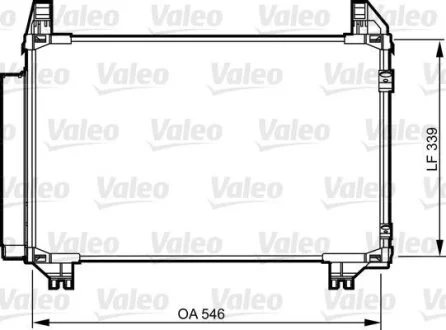 Радіатор кондиціонера VALEO 814233