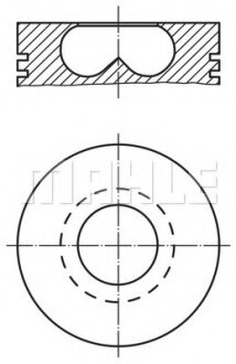 Поршень MAHLE / KNECHT 0156902