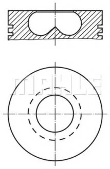 Поршень MAHLE / KNECHT 0156902