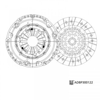 Комплект зчеплення Ford Transit 2.0TDCI 00- (92kW) (d=240mm) BLUE PRINT ADBP300122