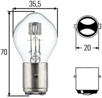 Лампа S2 UNIWERSALNE HELLA 8GD002084131