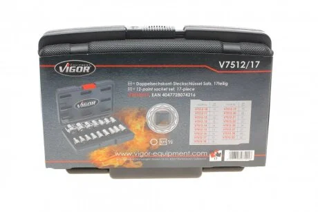 Набір головок VIGOR V751217