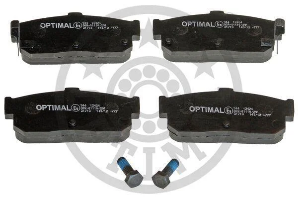 Колодки гальмівні (задні) Nissan Almera/Maxima 95-00/Primera 90-98/Sunny 90-95/Infiniti I30 97- OPTIMAL BP12424 (фото 1)