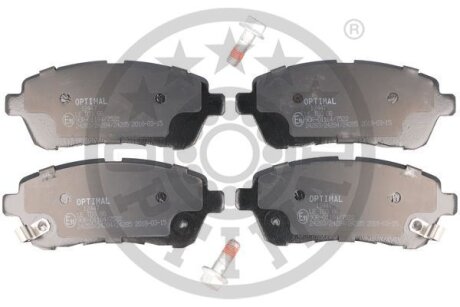 Колодки гальмівні (передні) Ford Fiesta VI 08-/Mazda 2 07-15/Subaru Justy 07- OPTIMAL BP12447