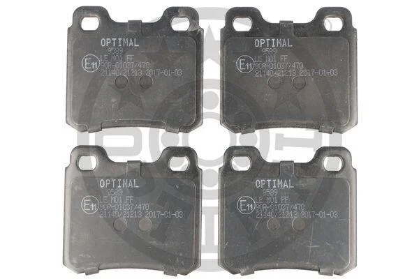 Колодки гальмівні (задні) Opel Astra F 91-01/Kadett E 86-91/Vectra A 88-95 OPTIMAL BP09589 (фото 1)