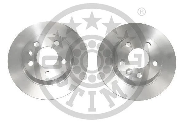 Диск гальмівний (задній) VW Sharan 96-10 (268x10) (з покриттям) (повний) OPTIMAL BS4530C (фото 1)