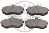 Колодки гальмівні (передні) Audi 80/90/100 86-91 OPTIMAL BP09271 (фото 2)