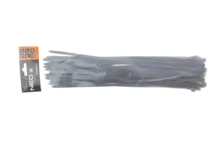 Стяжки кабельні EXTREME 7,6 × 400 мм, чорні, 50 шт. NEO TOOLS 01640