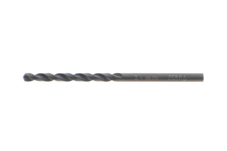 Свердло спіральне по металу, HSS, DIN 338, D3,4 mm, ZEBRA {арт. } WURTH 0624000340