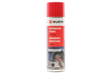 Засіб для захисту днища автомобіля, спрей, чорний, 500 ml {арт. } WURTH 0892073