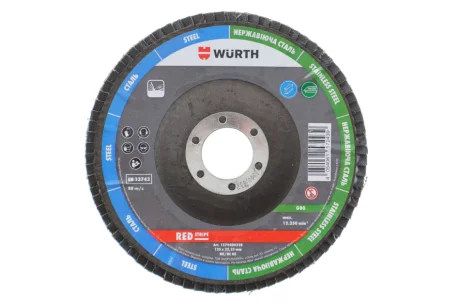Диск пелюстковий 125x22.23 mm, G80, RED STRIPE {арт. } WURTH 1579400328