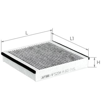 ALPHA DB Фільтр салону вугільний GLE/GLS 18- ALPHA FILTER AF5294A