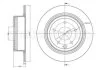 NISSAN гальмівний диск задн. Qashqai 1.6/2.0 CIFAM 800903C (фото 1)