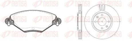 PEUGEOT К-кт галь. колодки + диски 207 02/06- 207 SW 06/07- 3008 06/09- 307 08/00- 307 SW 03/02- 308 09/07- 308 SW 09/07- REMSA 8828.00
