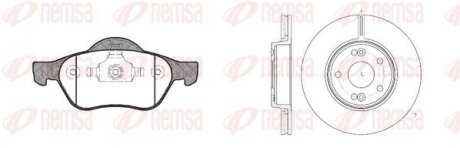 RENAULT К-кт гальм. колодки + диски Laguna II, Megane II, Scenic II REMSA 8962.00