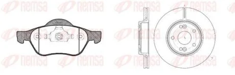 RENAULT К-кт гальм. колодки + диски Laguna II, Megane II, Scenic II REMSA 8962.00