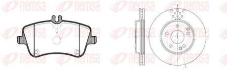 DB К-кт гальм. колодки + диски C-CLASS (W203) C 180 (203.035) 00-02 REMSA 8768.00