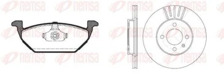 SEAT К-кт гальм. колодки + диски CORDOBA (6K1, 6K2) 1.9 SDI 99-02 REMSA 8633.03