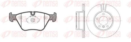 BMW К-кт гальмівні колодки + диски перед. 2,5/3,0: E46, X3(E83) REMSA 8963.00