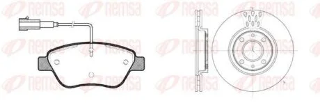 Fiat К-кт гальм. колодки + диски Doblo 1.3JTD 1.9JTD 1.4i 05- REMSA 8858.01