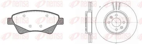 RENAULT К-кт гальм. колодки + диски Megane II, Kangoo 02- REMSA 8976.03