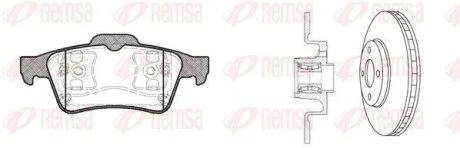 RENAULT К-кт гальм. колодки + диски Laguna 01- REMSA 8842.20