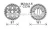 AVA BMW Муфта зчеплення вентилятора 7 (E65, E66, E67) 01-, X5 (E53) 00- AVA COOLING BWC392 (фото 1)