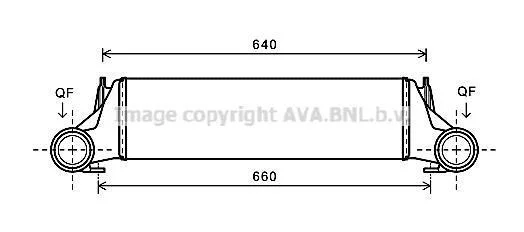 AVA BMW Інтеркулер X5 E53 3.0d 03- AVA COOLING BW4421 (фото 1)