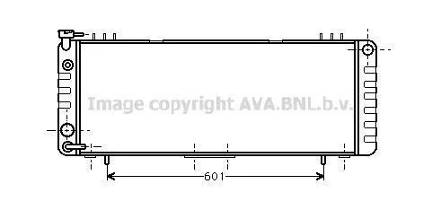 AVA JEEP Радіатор системи охолодження двигуна CHEROKEE 84- AVA COOLING JE2002 (фото 1)