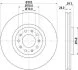 HELLA PRO ALFA ROMEO гальмівний диск передн. GIULIETTA 2.0 10-, SPIDER 2.0 09-, 2.2 06- HELLA PAGID 8DD 355 116631 (фото 1)