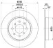 HELLA PRO HONDA Гальмівний диск задн. INSIGHT 1.3 09-, JAZZ III ELECTRIC 09- HELLA PAGID 8DD 355 122531 (фото 1)